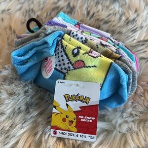 NWT Pokemon No-Show Socks 8-Pack